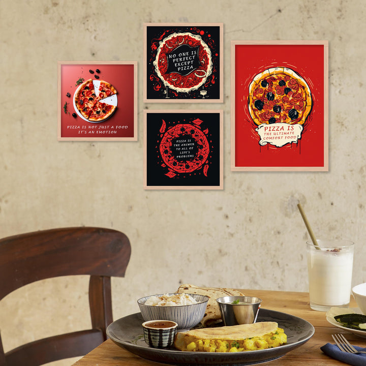 Food Set of - 4 ( Brown )