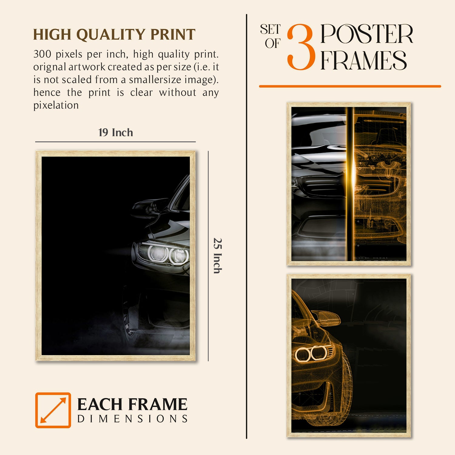 Big BMW Car Framed Posters