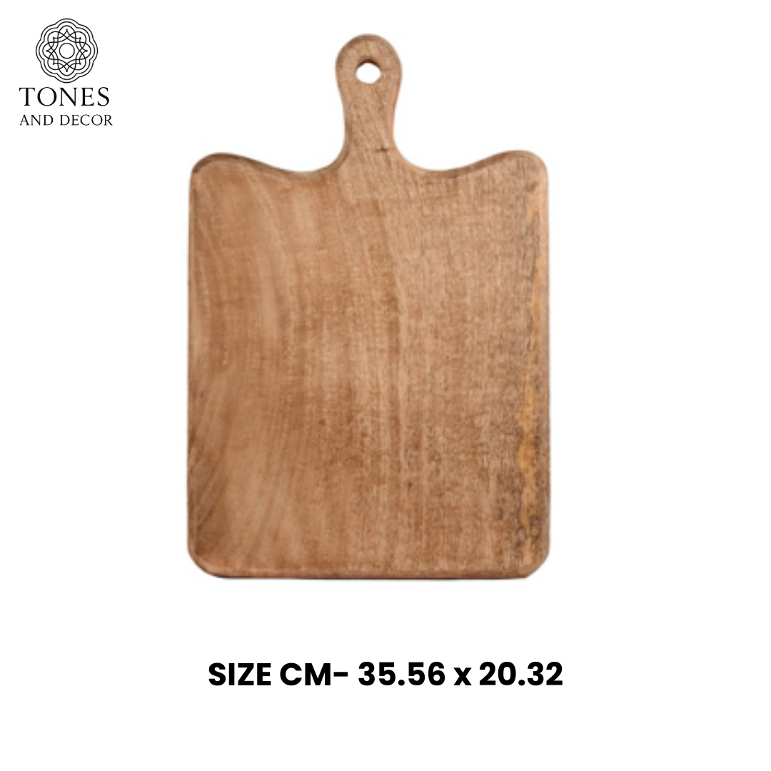 Handcrafted Rustic Wooden Chopping & Serving Board – Large Size