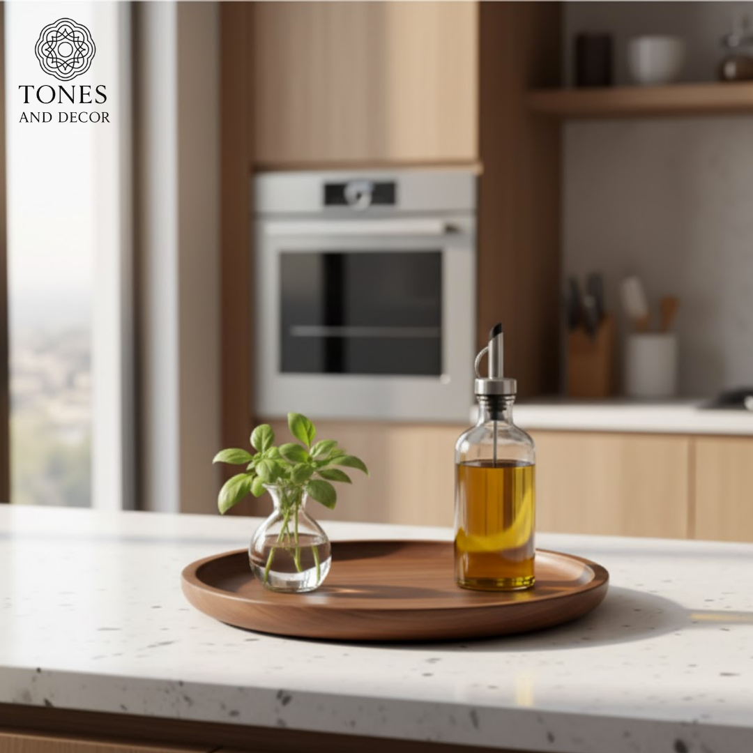 Premium Round Mango Wood Serving Plate