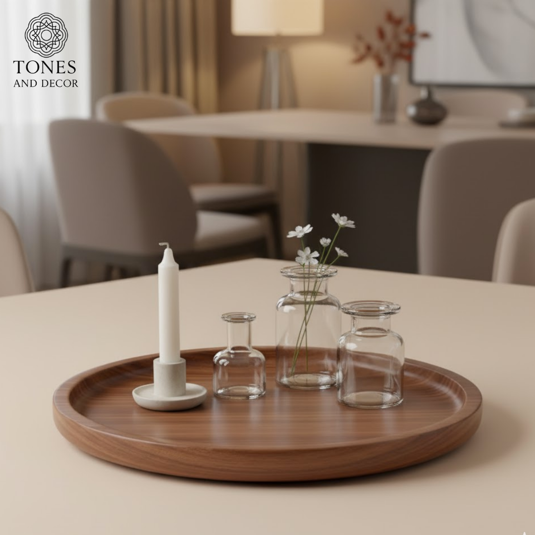 Premium Round Mango Wood Serving Plate