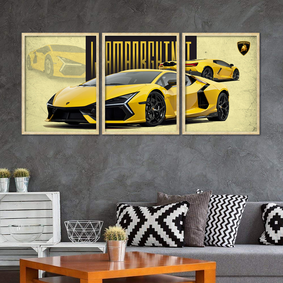 Big Lamborghini Cars Framed Posters