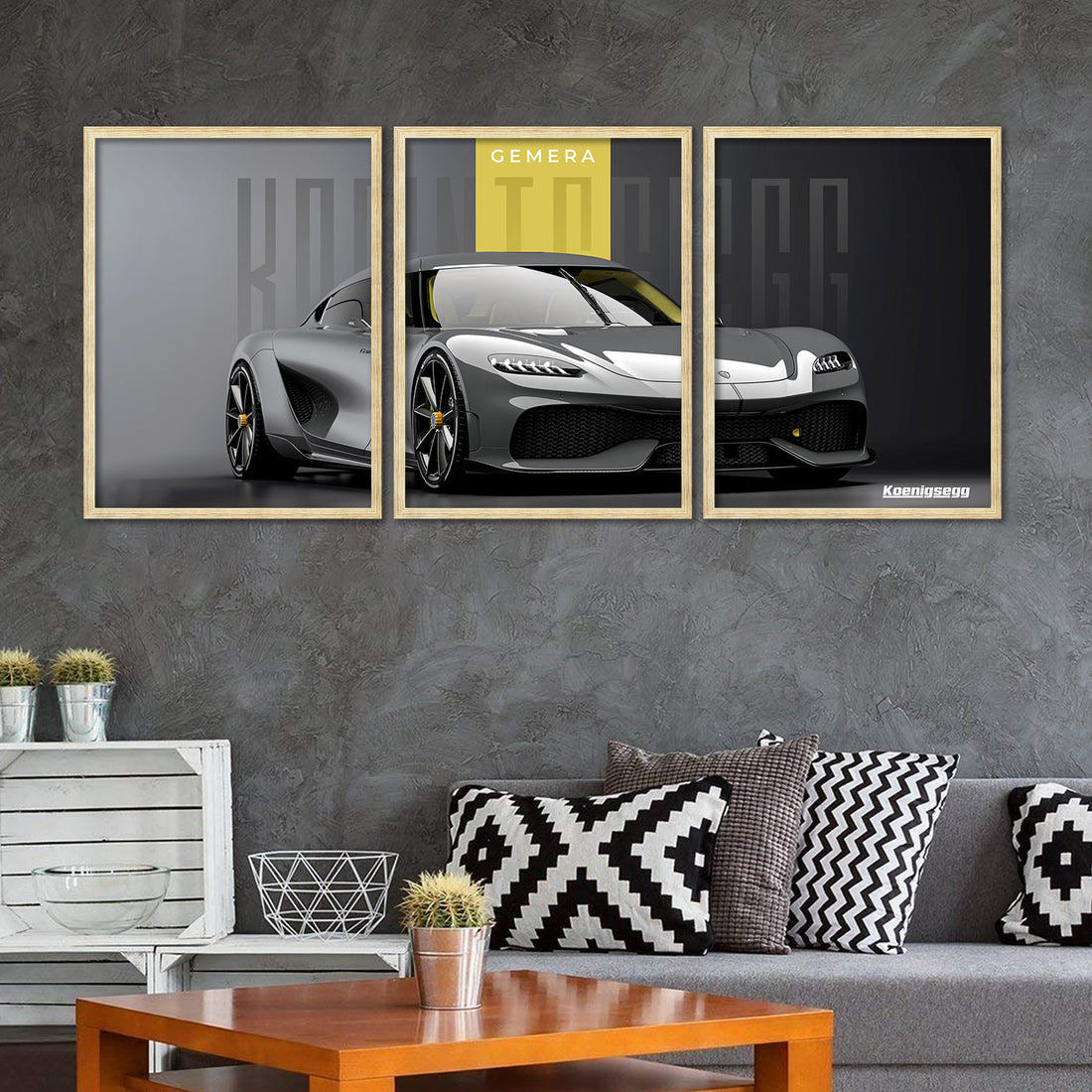 Big Koinegsegg Gemera Car Framed Posters