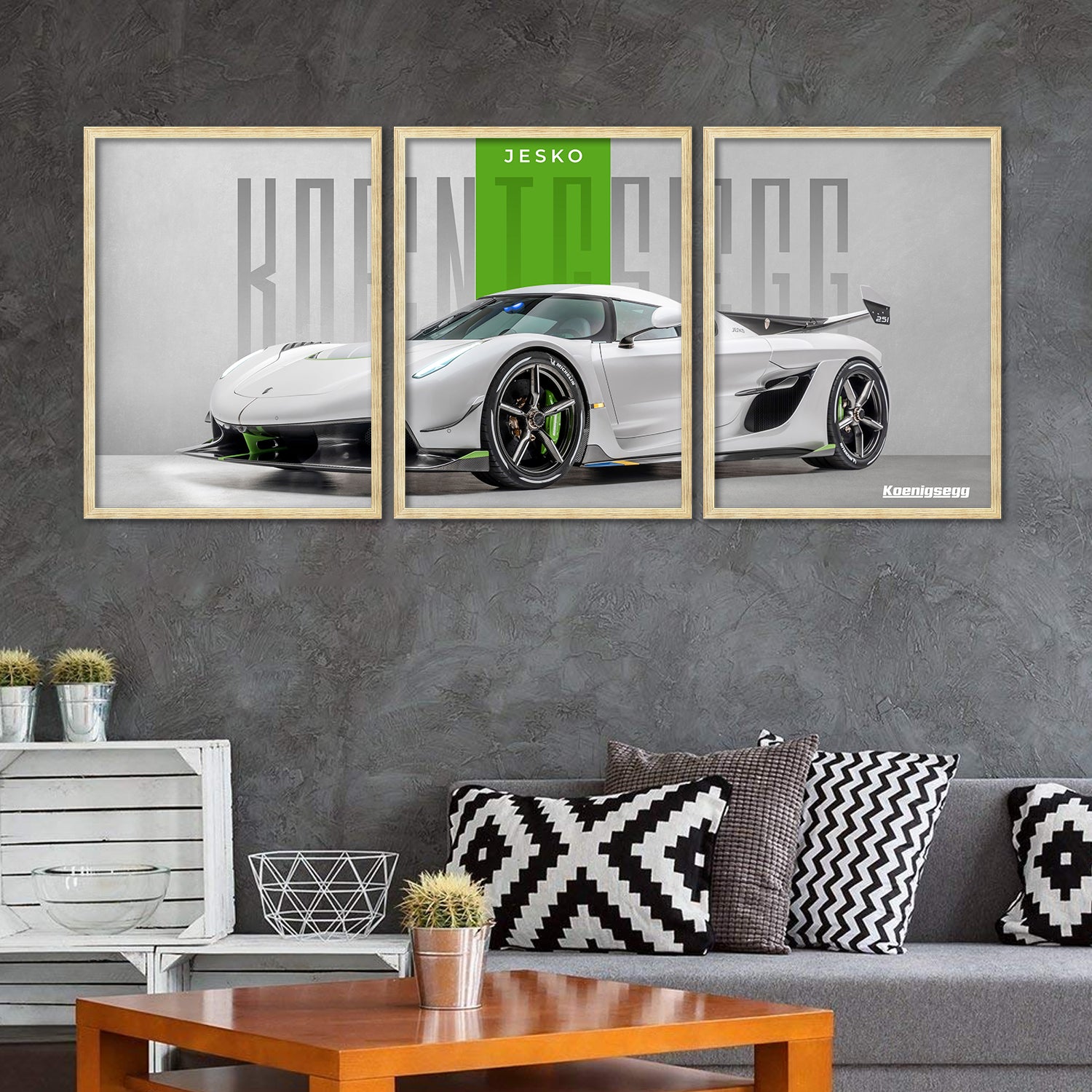 Big Koinegsegg Cars Framed Poster