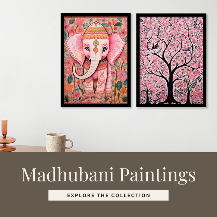 madhubani set 2 Black