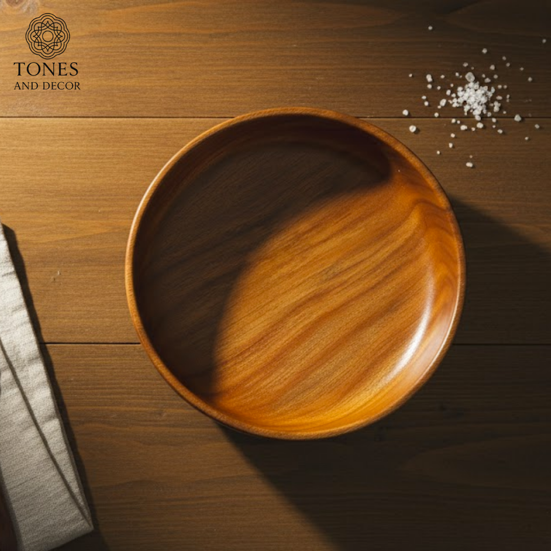 7-Inch Handcrafted Mango Wood Bowl | Natural Finish | Multipurpose Kitchen & Dining Bowl