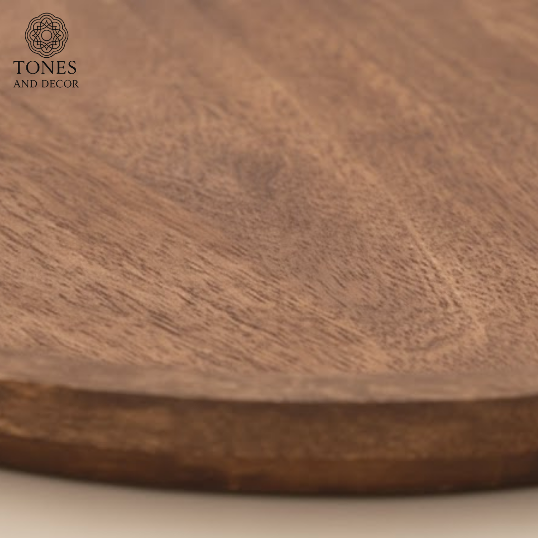 Round Wooden Serving Plate