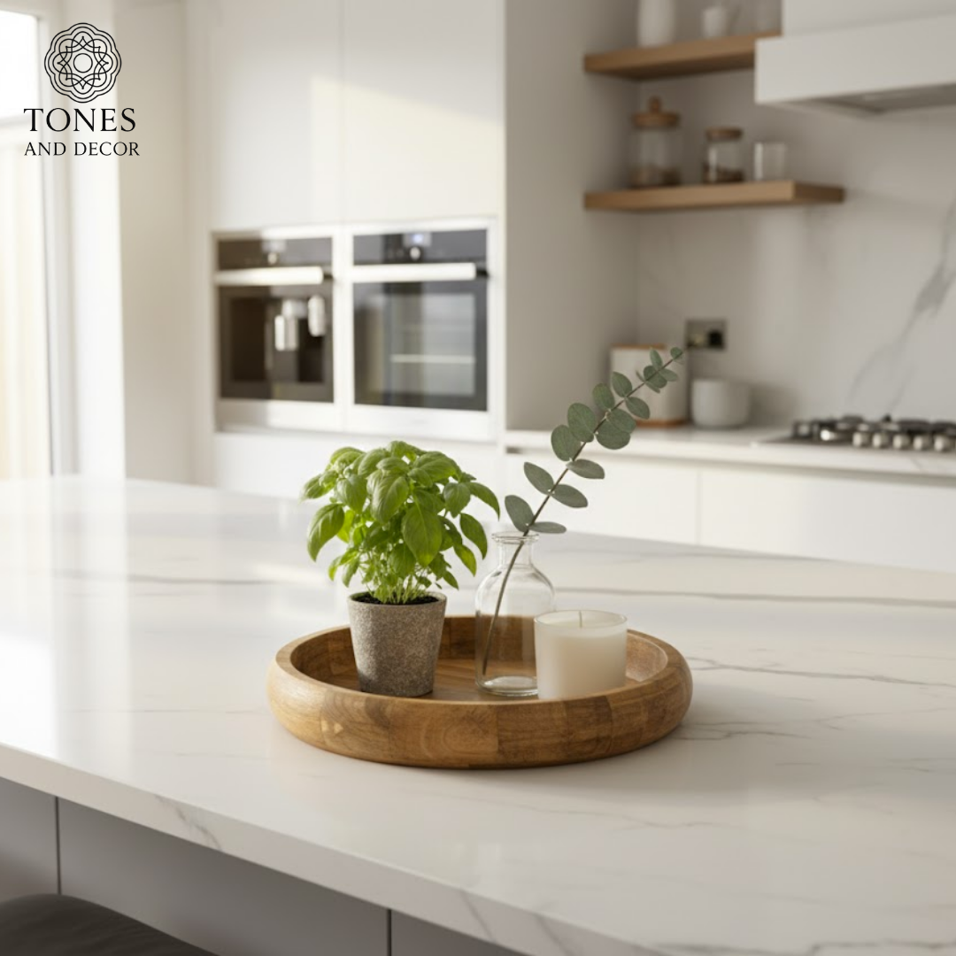 Round Mango Wood Decorative Plate