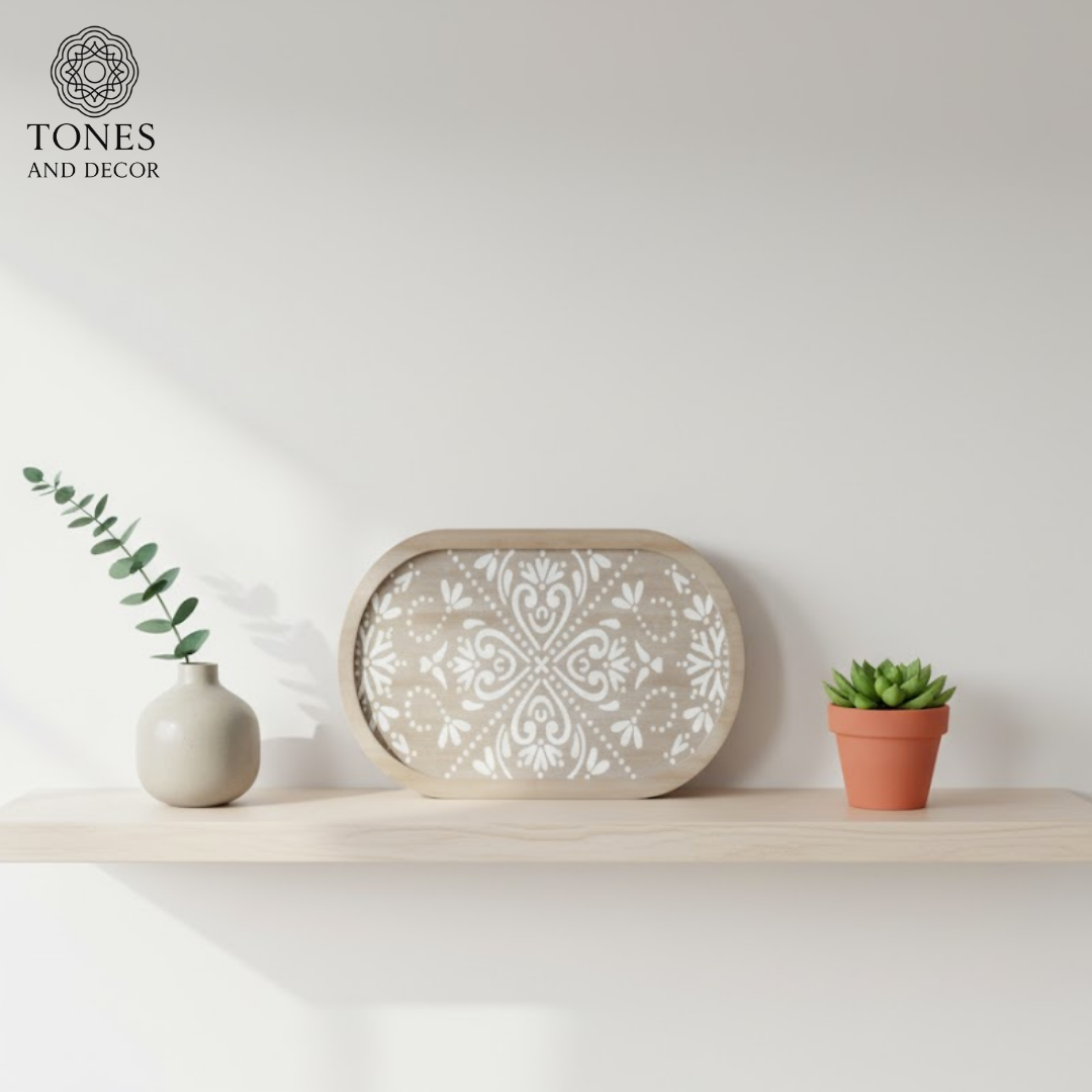 Mango Wood Decorative Oval Plate