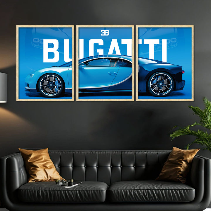 Big Bugatti Cars Framed Posters