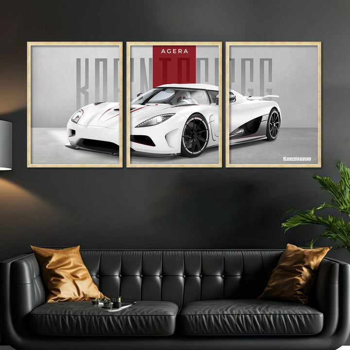 Big Koinegsegg Cars Framed Posters