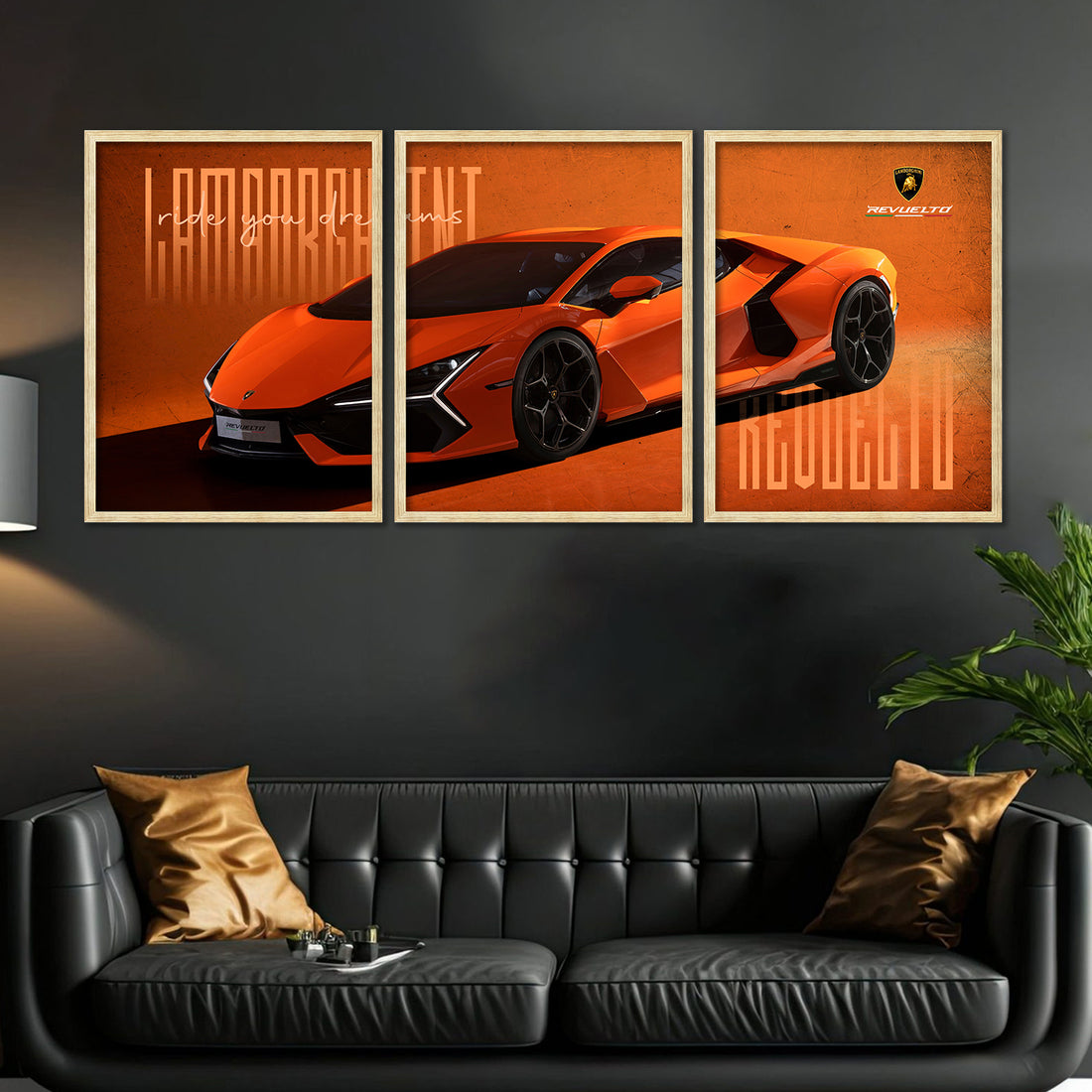Big Lamborghini Cars Framed Posters
