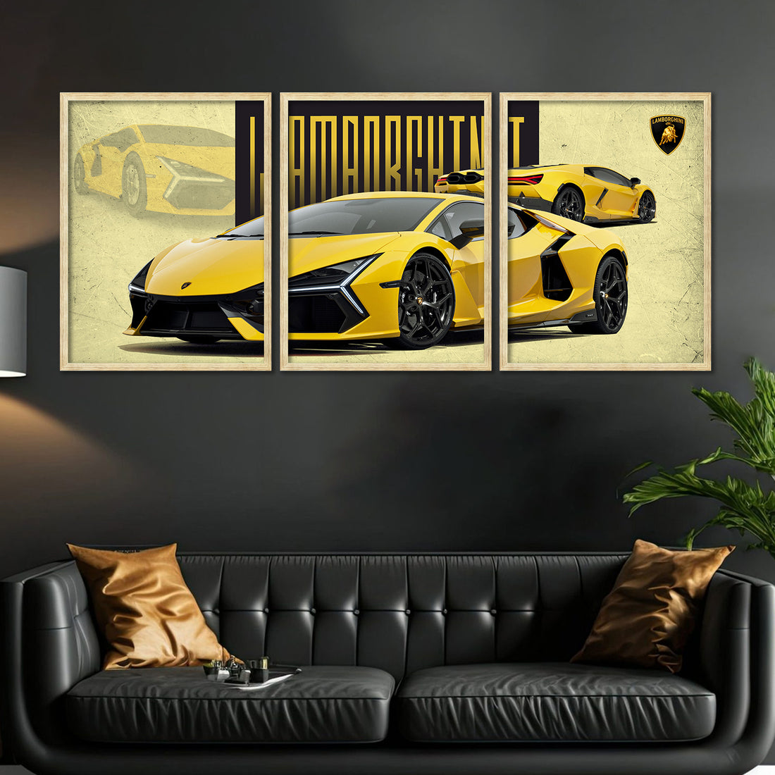 Big Lamborghini Cars Framed Posters