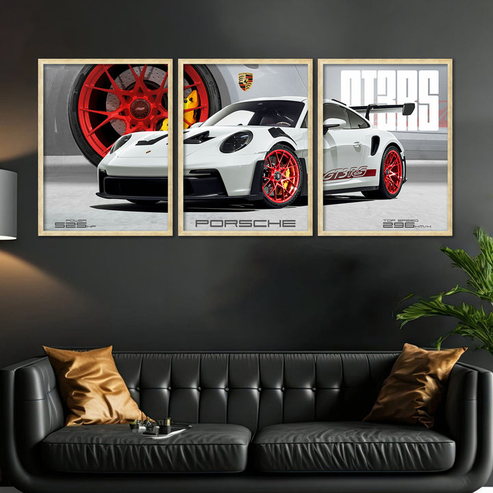 Big Porsche Cars Framed Posters