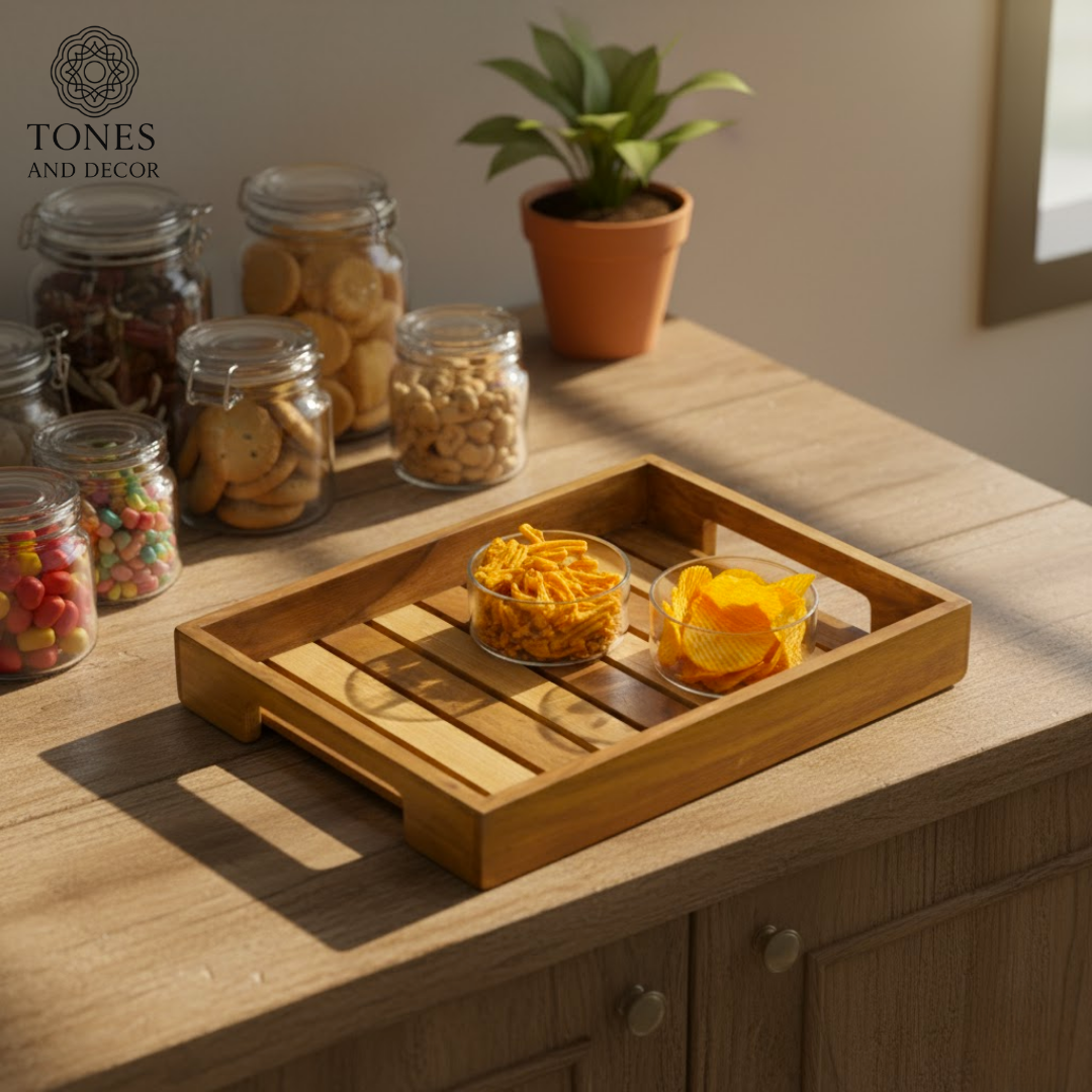 Handcrafted Mango Wood Serving Tray