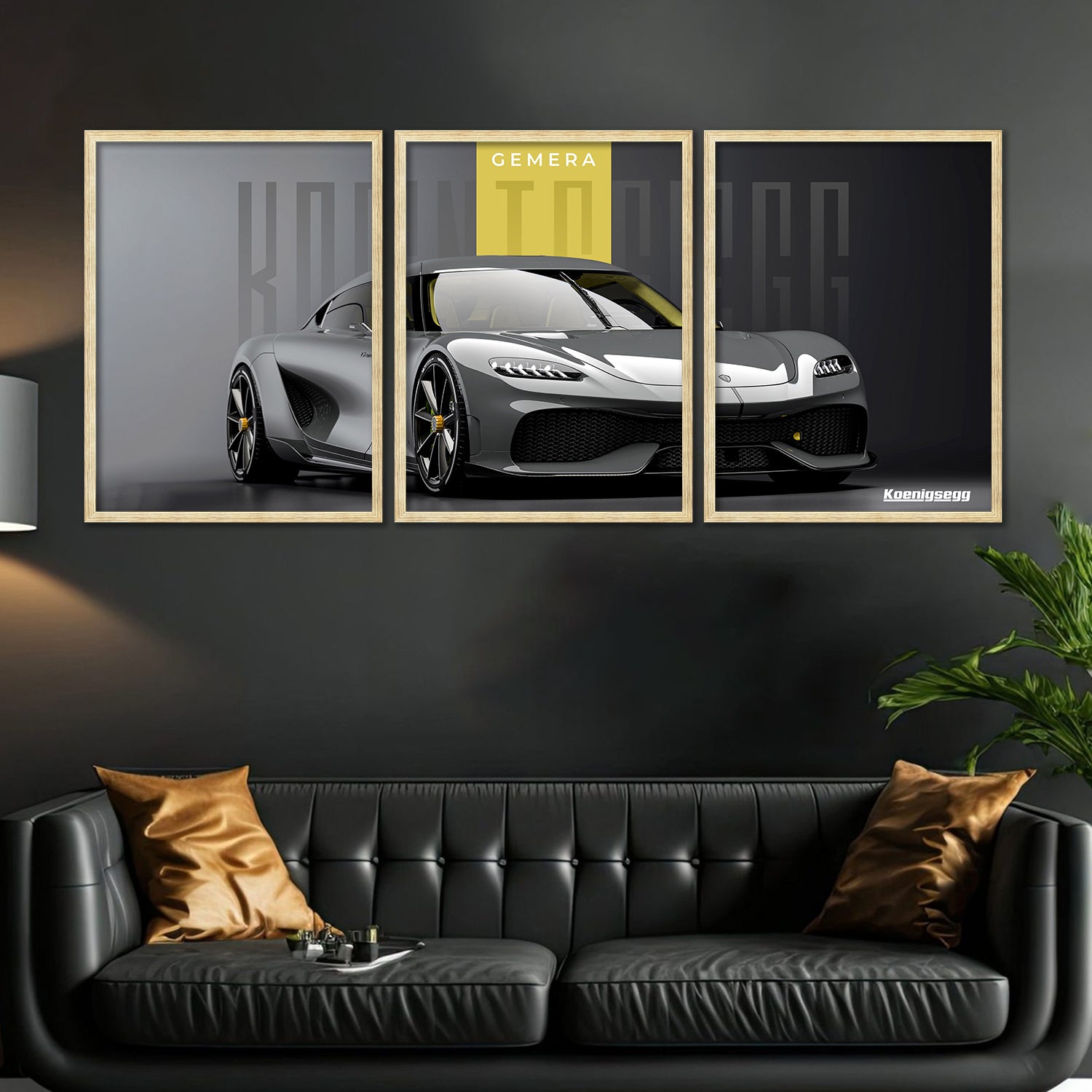 Big Koinegsegg Gemera Car Framed Posters