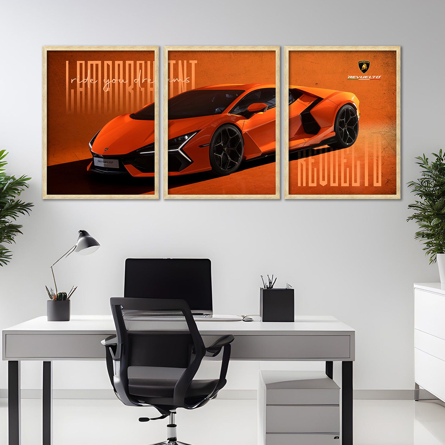 Big Lamborghini Cars Framed Posters