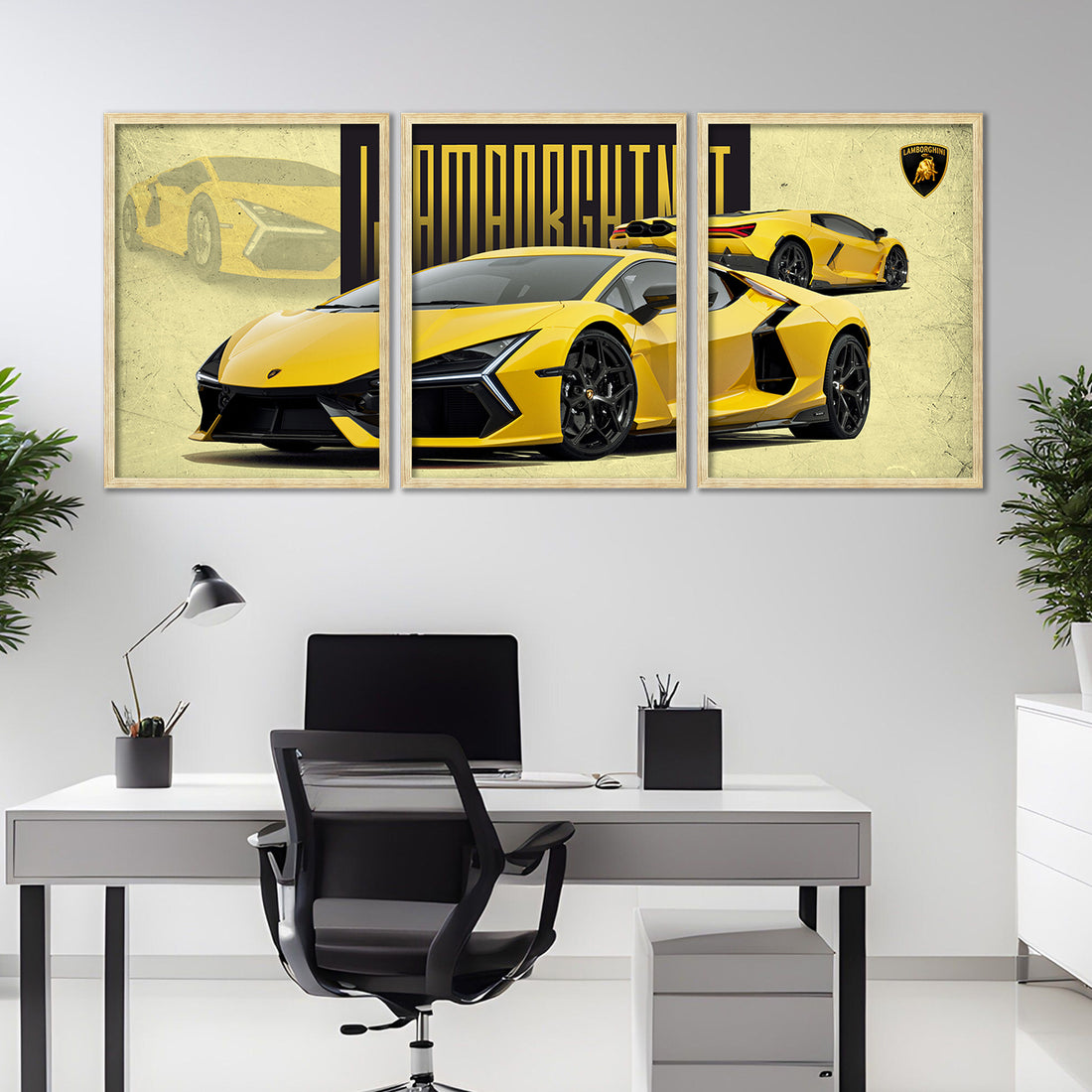 Big Lamborghini Cars Framed Posters