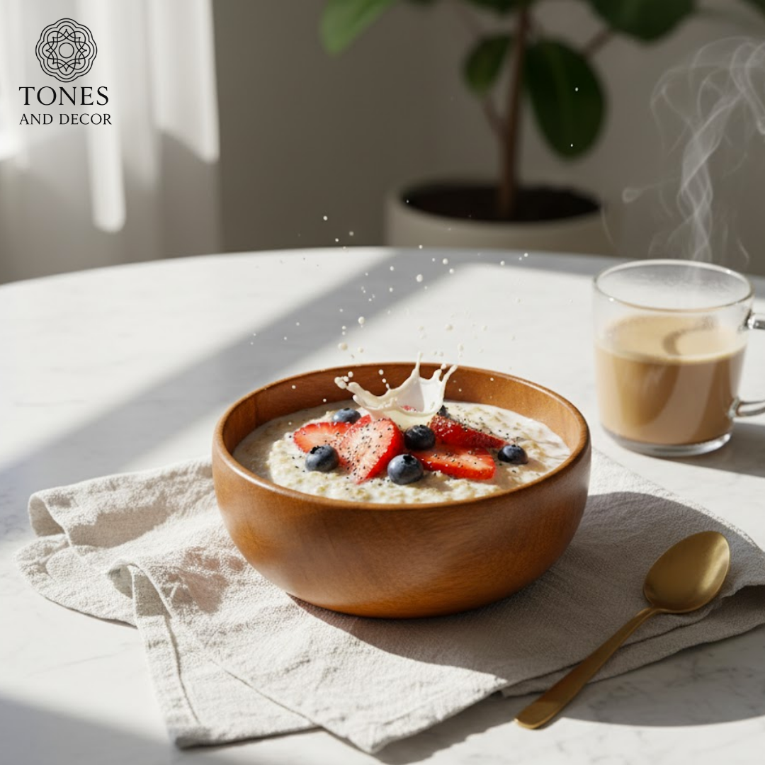 Handcrafted Sheesham Wood Bowl – 5 Inch | Natural Finish | Eco-Friendly Small Serving Bow