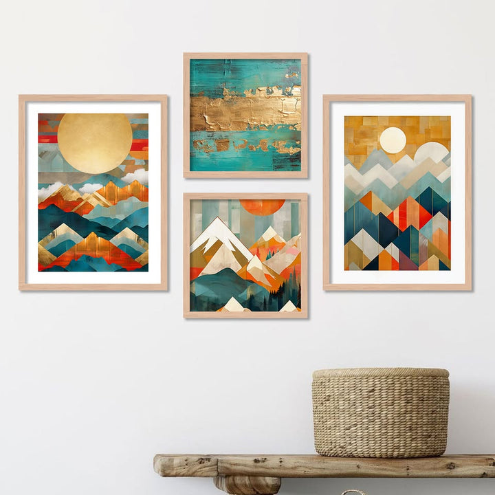 Modern Geometric Landscape Art Collection