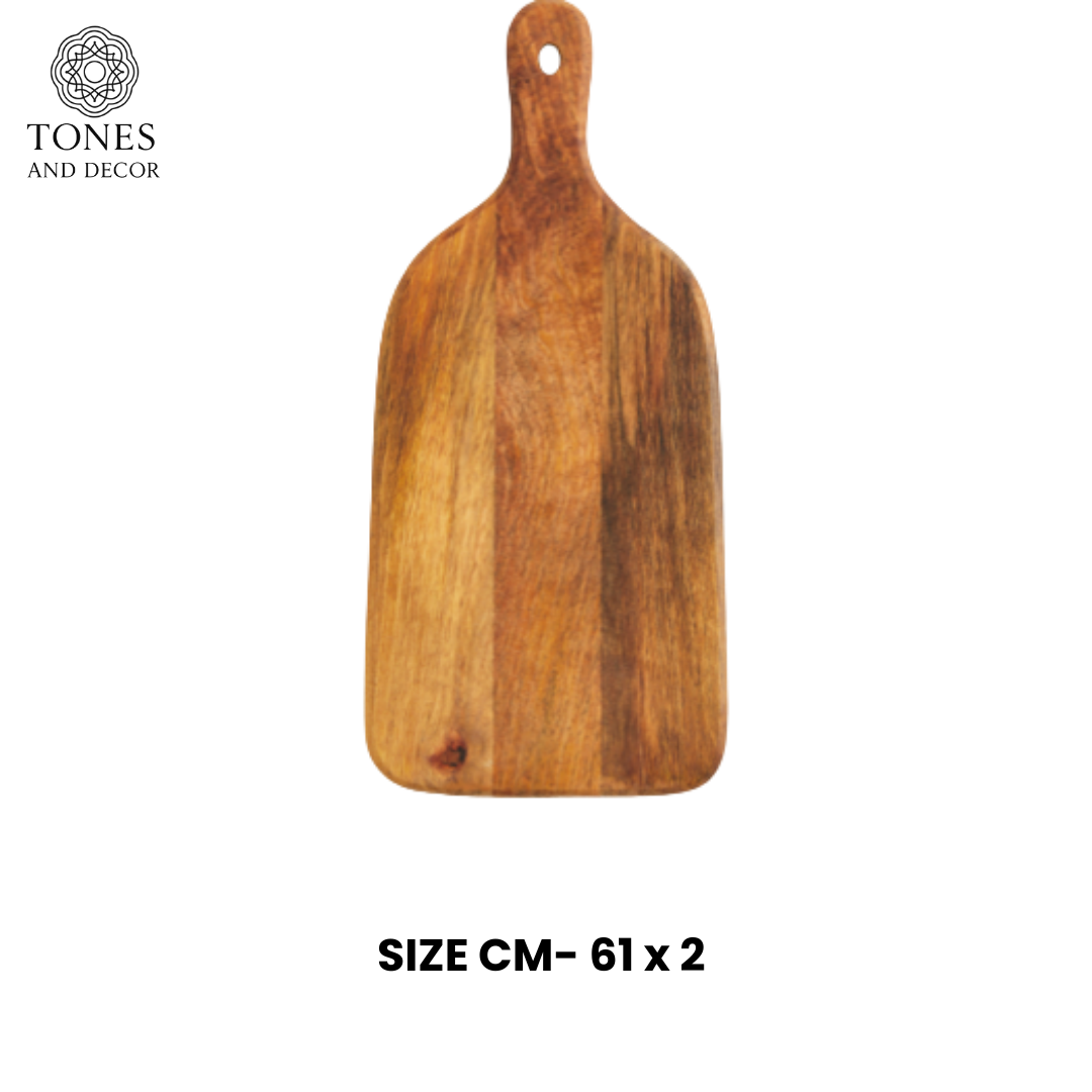 Handcrafted Long Wooden Chopping & Serving Board – 61 cm Designer Board