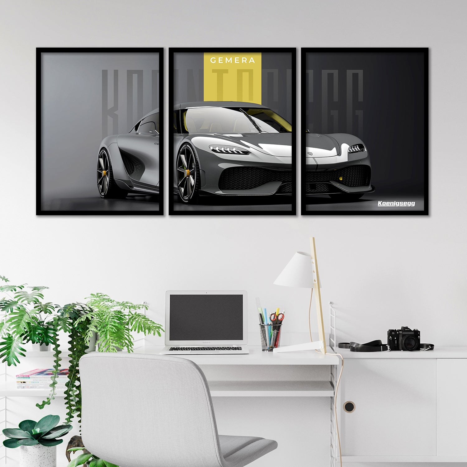 Big Koinegsegg Gemera Car Framed Posters