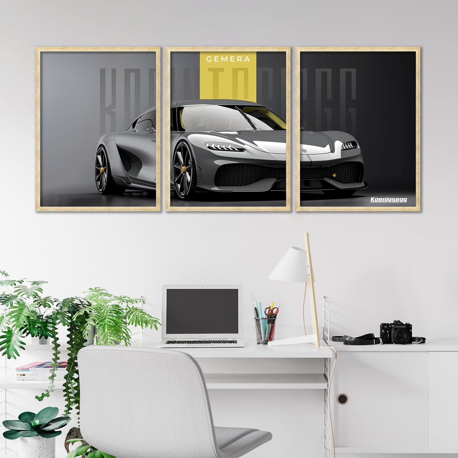Big Koinegsegg Gemera Car Framed Posters