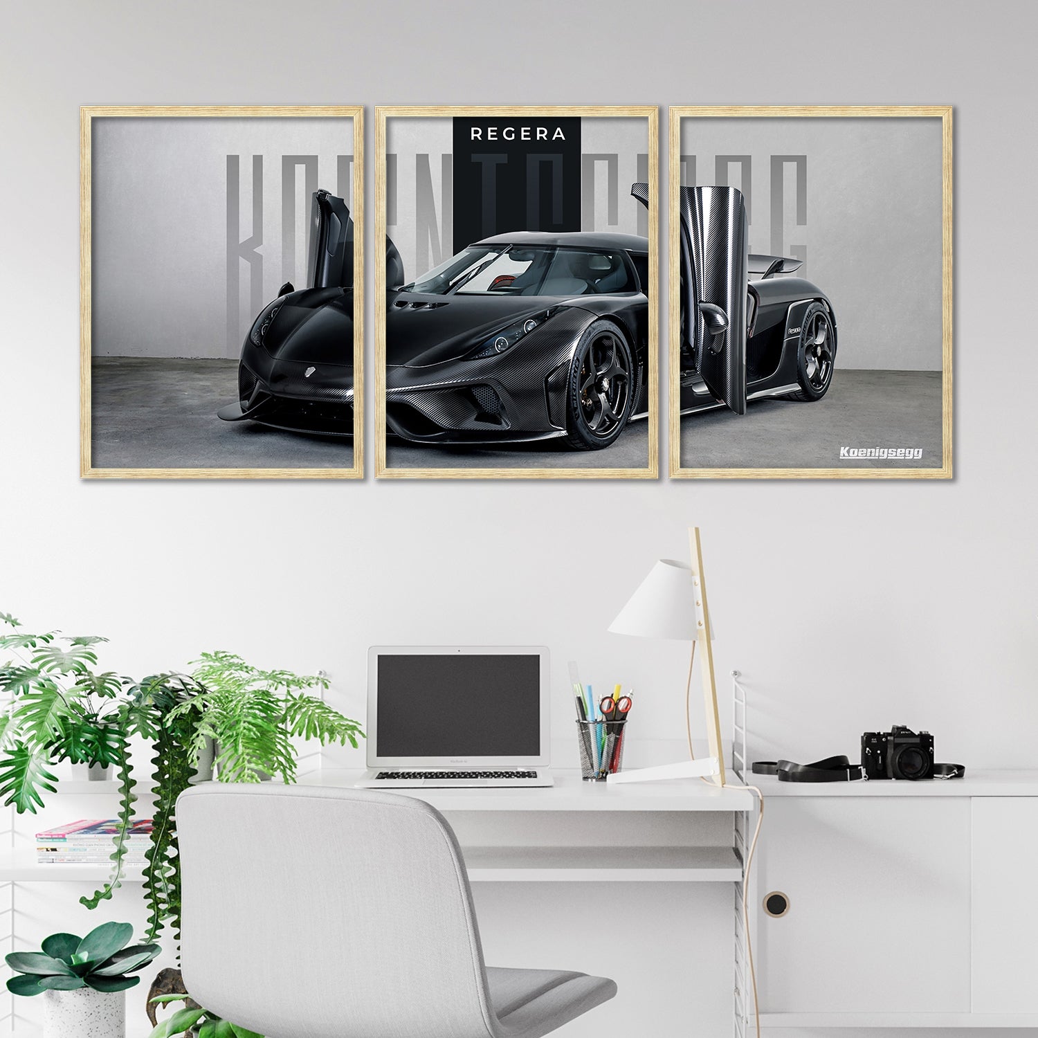 Big Koinegsegg Regera Car Framed Posters
