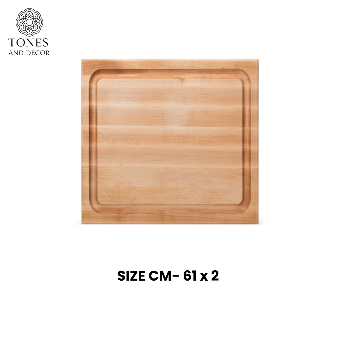 Extra-Large Wooden Chopping Board with Deep Juice Groove – 61 cm Professional Board (Copy)