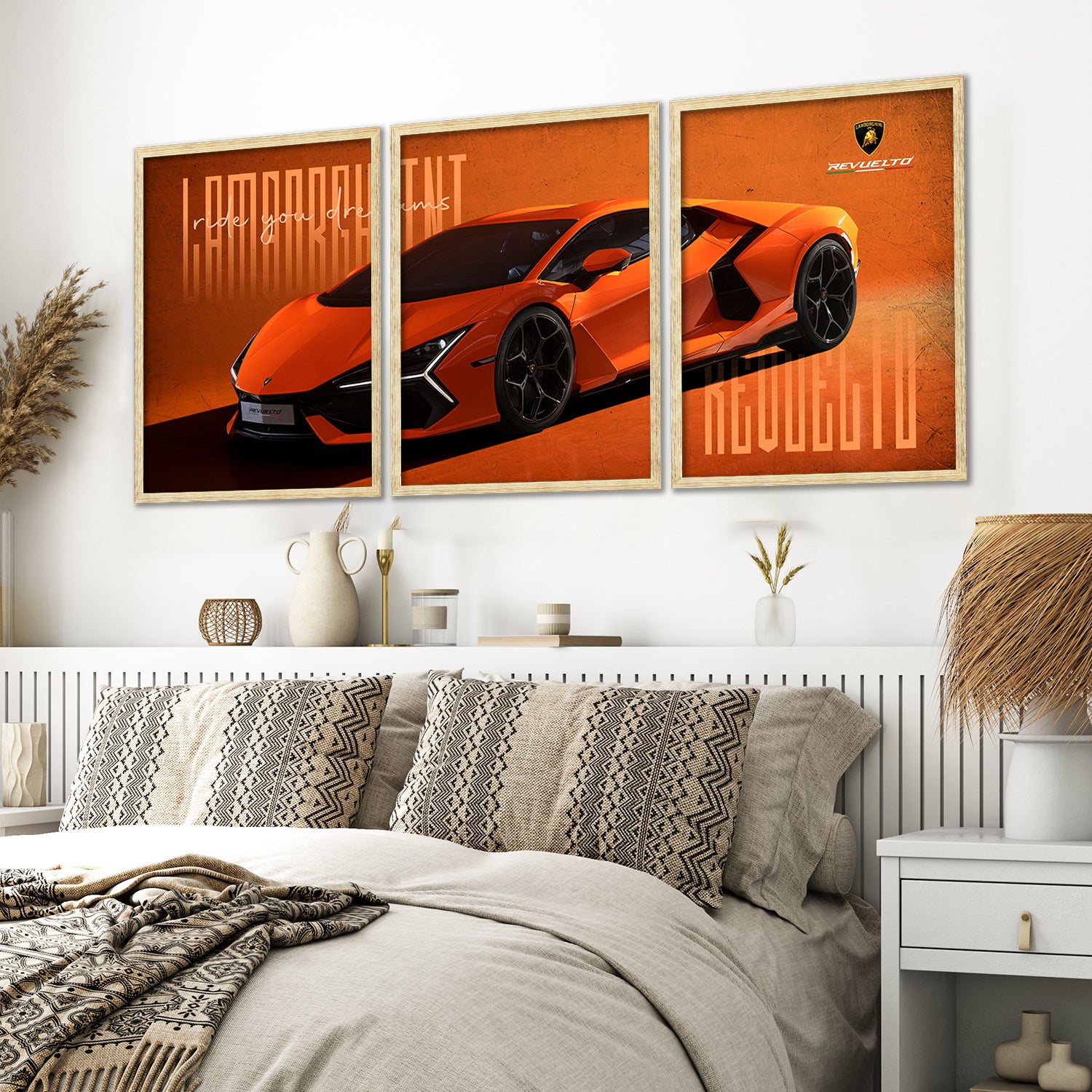 Big Lamborghini Cars Framed Posters
