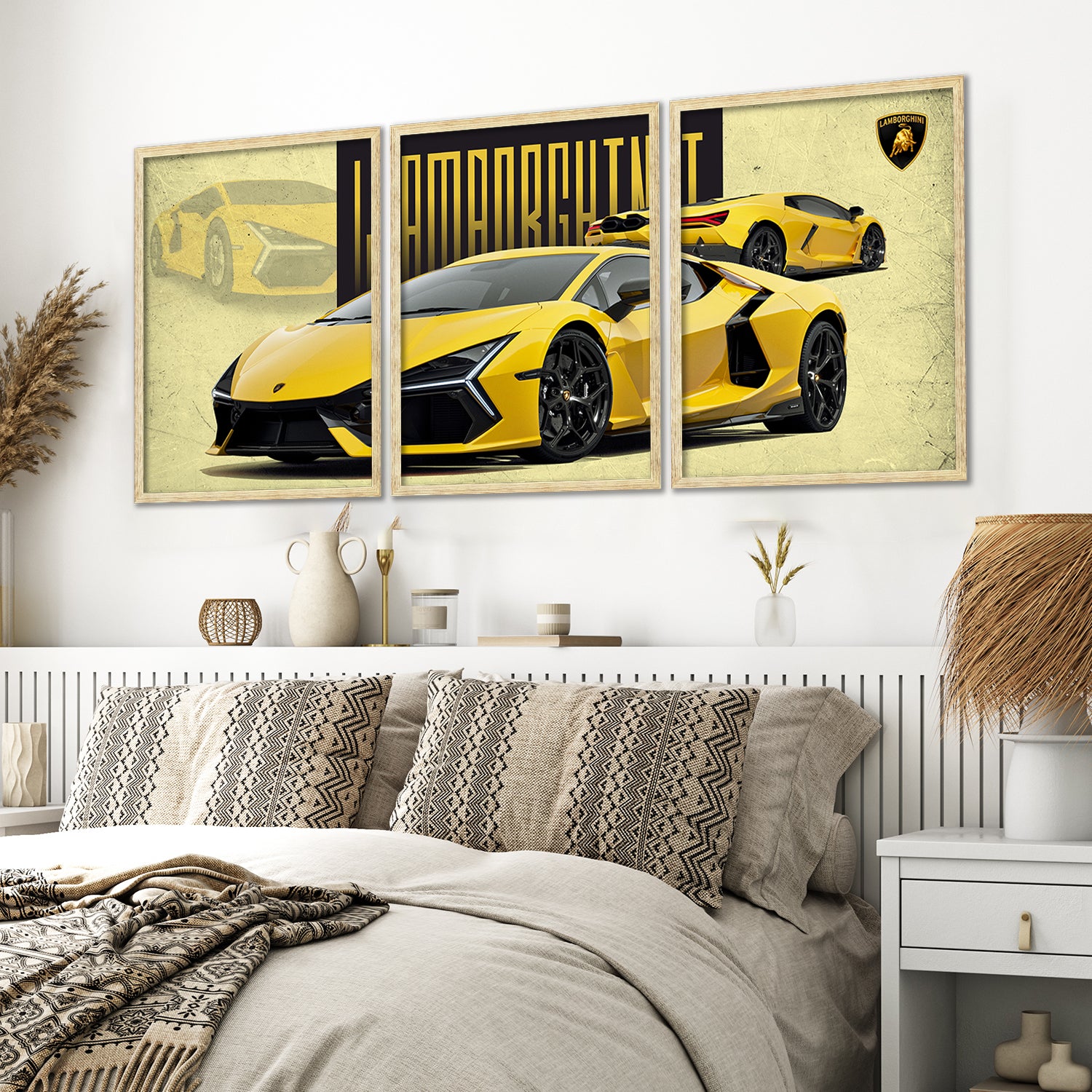 Big Lamborghini Cars Framed Posters