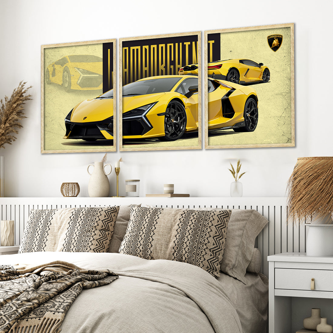 Big Lamborghini Cars Framed Posters