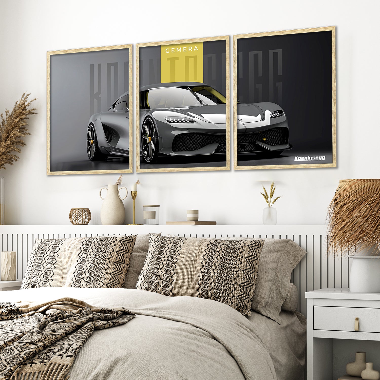 Big Koinegsegg Gemera Car Framed Posters