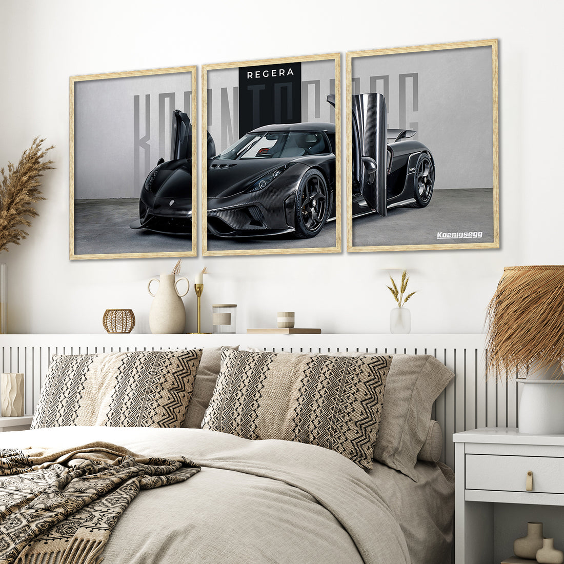 Big Koinegsegg Regera Car Framed Posters