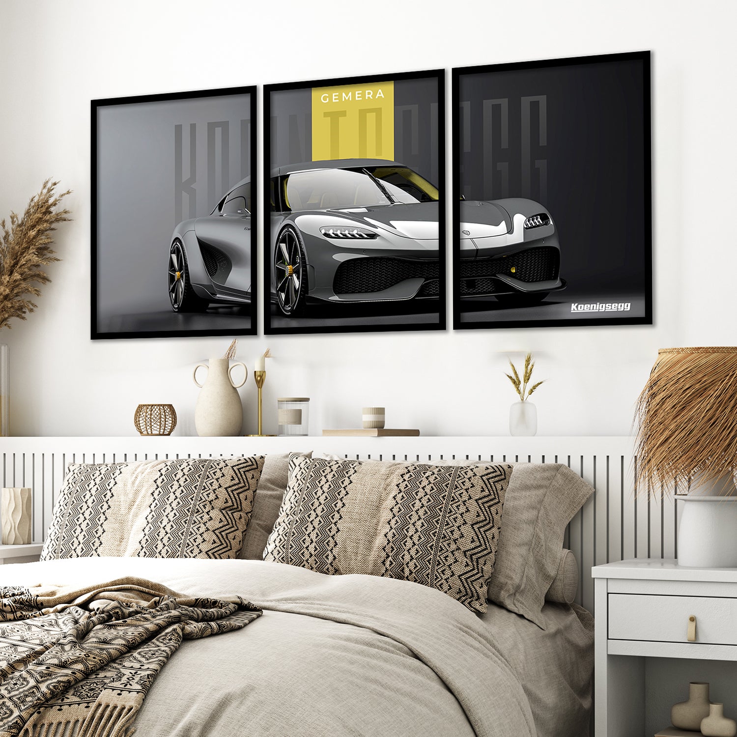 Big Koinegsegg Gemera Car Framed Posters