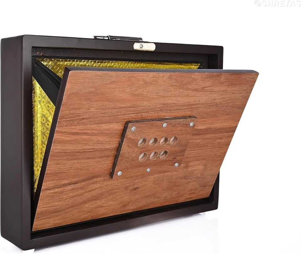 15" Shruti Box Pure Teak Wood  Musical Instrument With Carry Bag