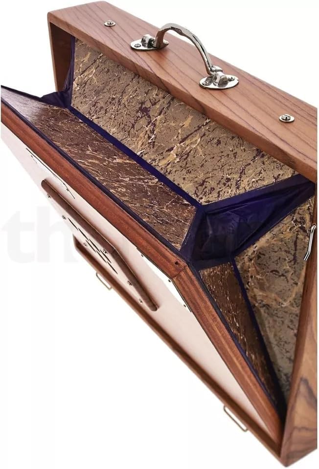 16" Shruti Box, Solid Teak Wood Sur Peti With Bag