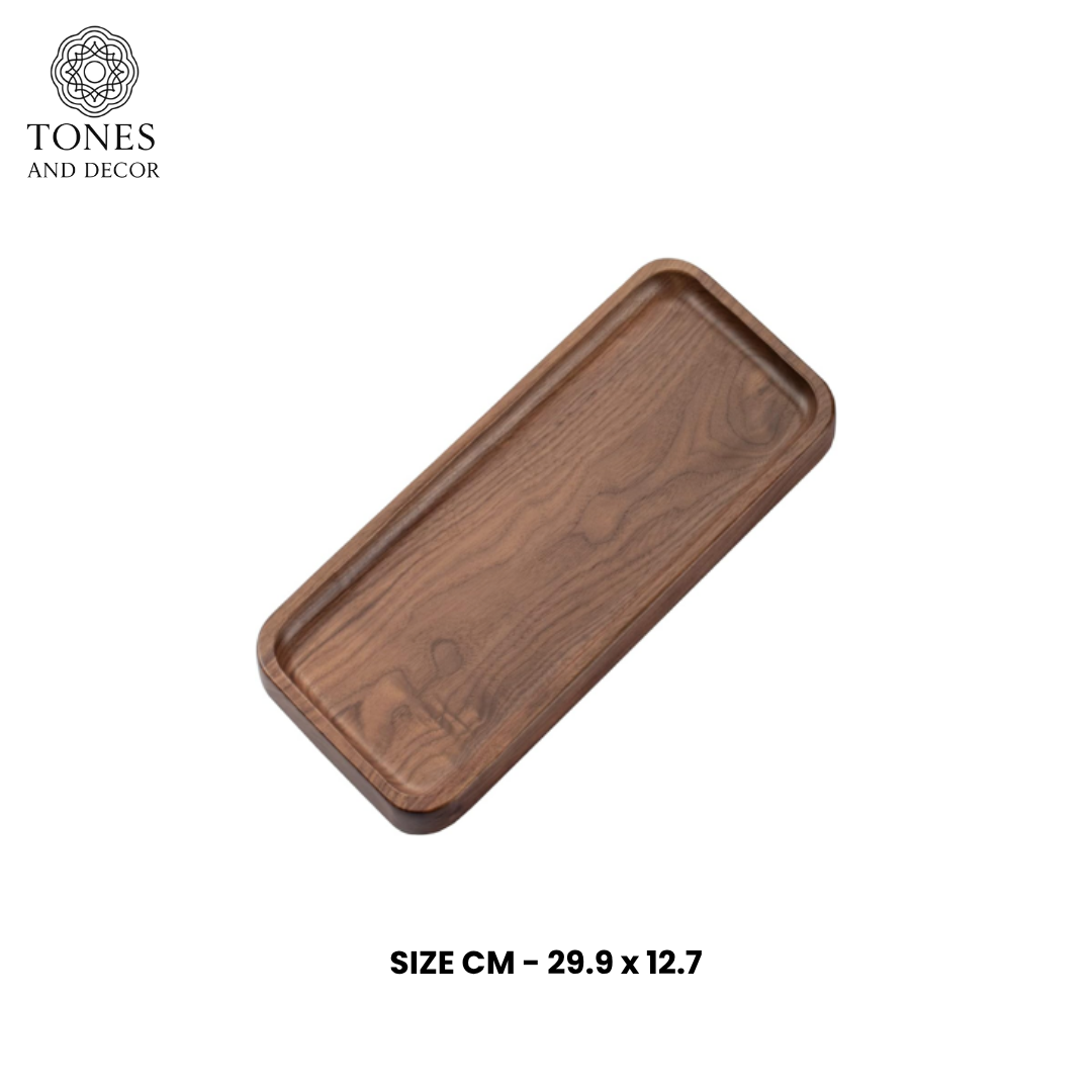 Handcrafted Compact Mango Wood Serving Tray