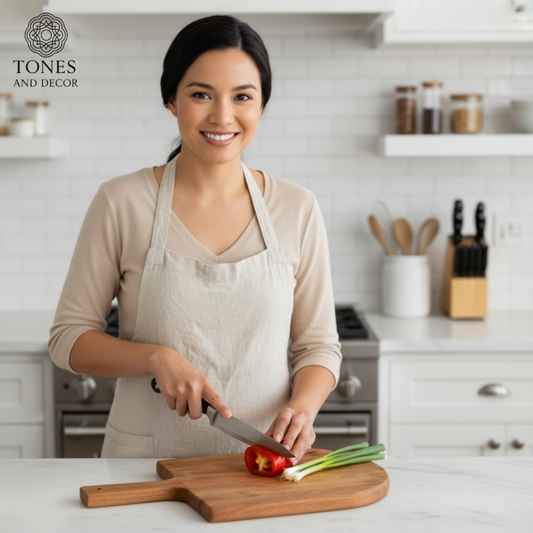 Handcrafted Wooden Pizza Peel & Chopping Board – 22 × 32 cm