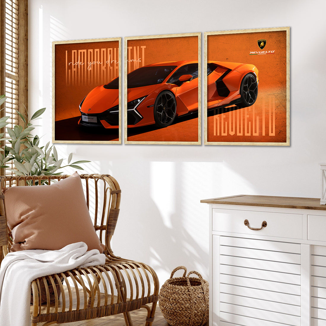 Big Lamborghini Cars Framed Posters