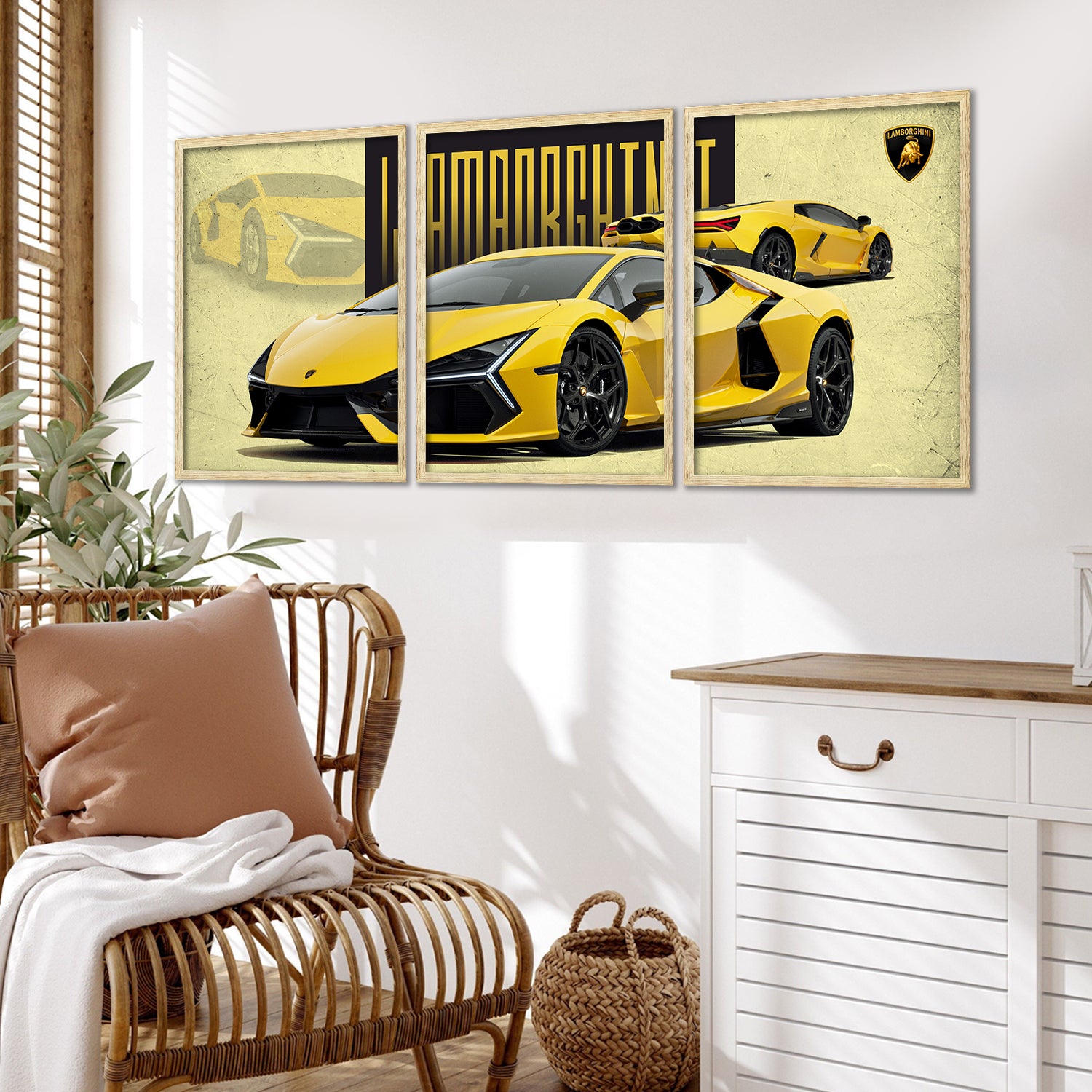 Big Lamborghini Cars Framed Posters