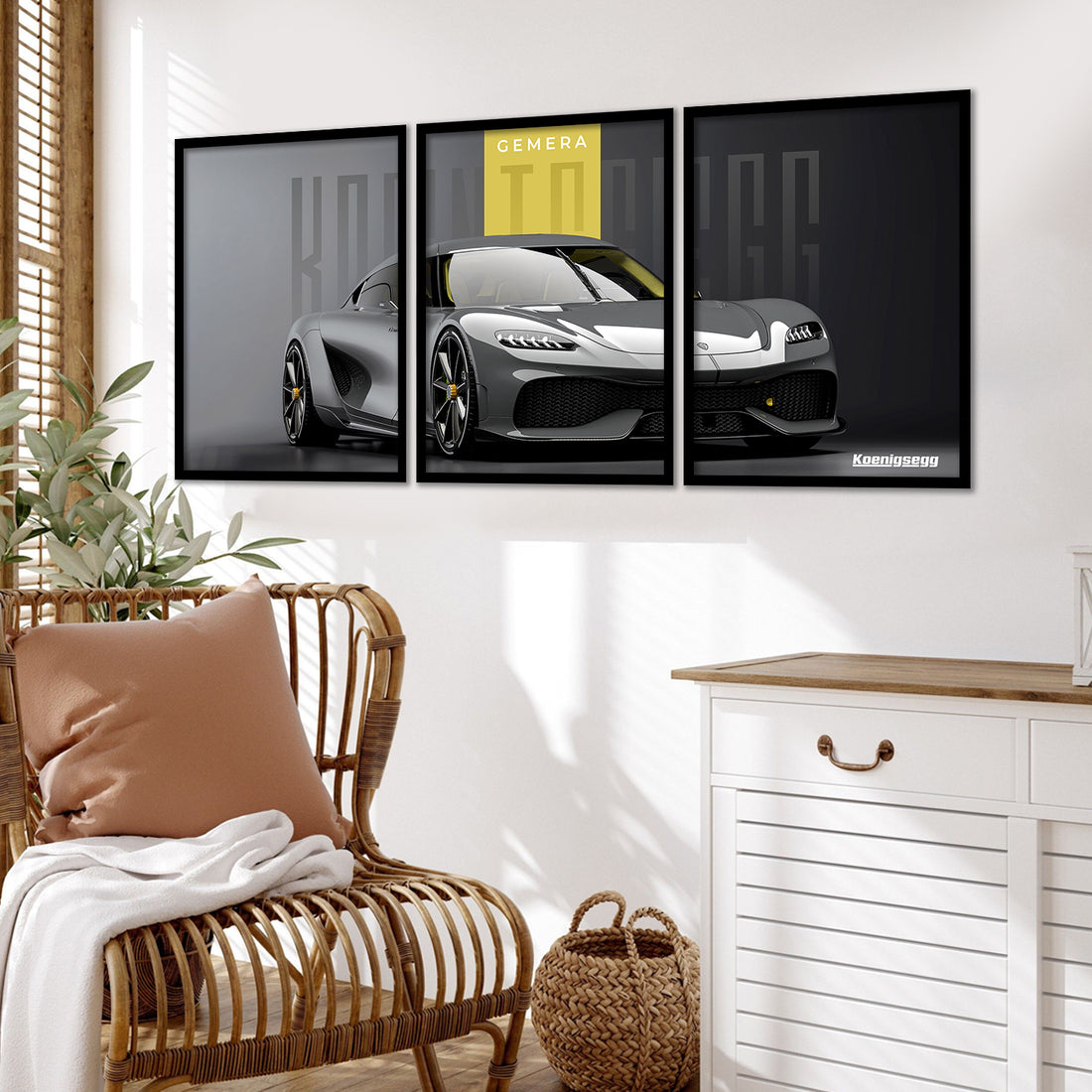 Big Koinegsegg Gemera Car Framed Posters