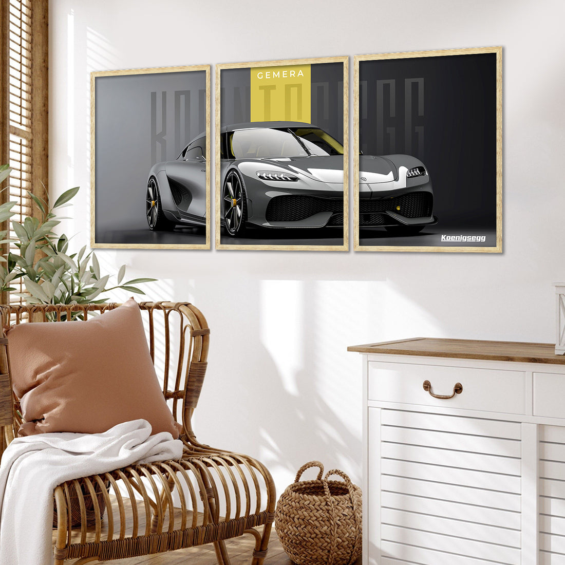 Big Koinegsegg Gemera Car Framed Posters