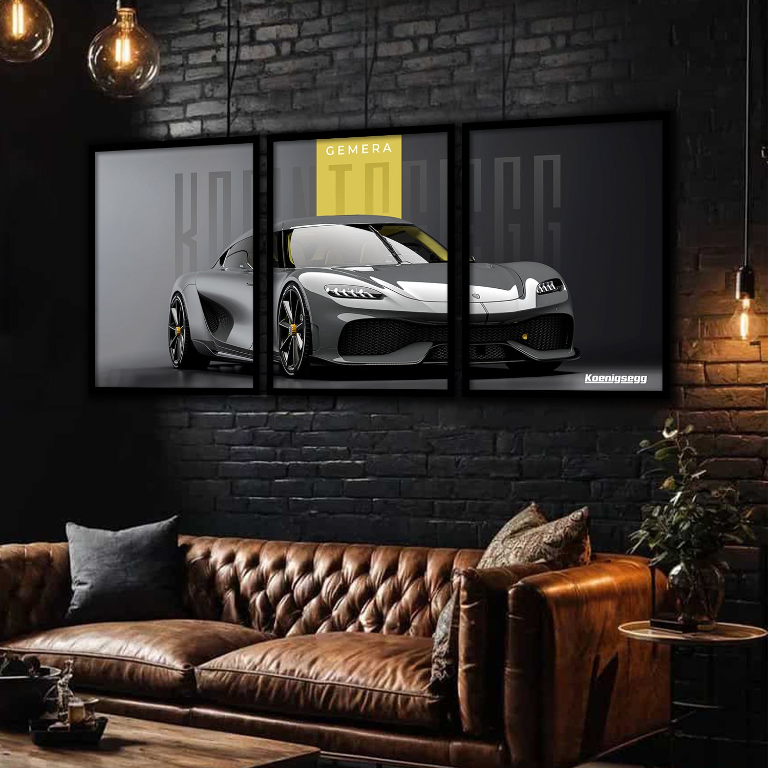 Big Koinegsegg Gemera Car Framed Posters