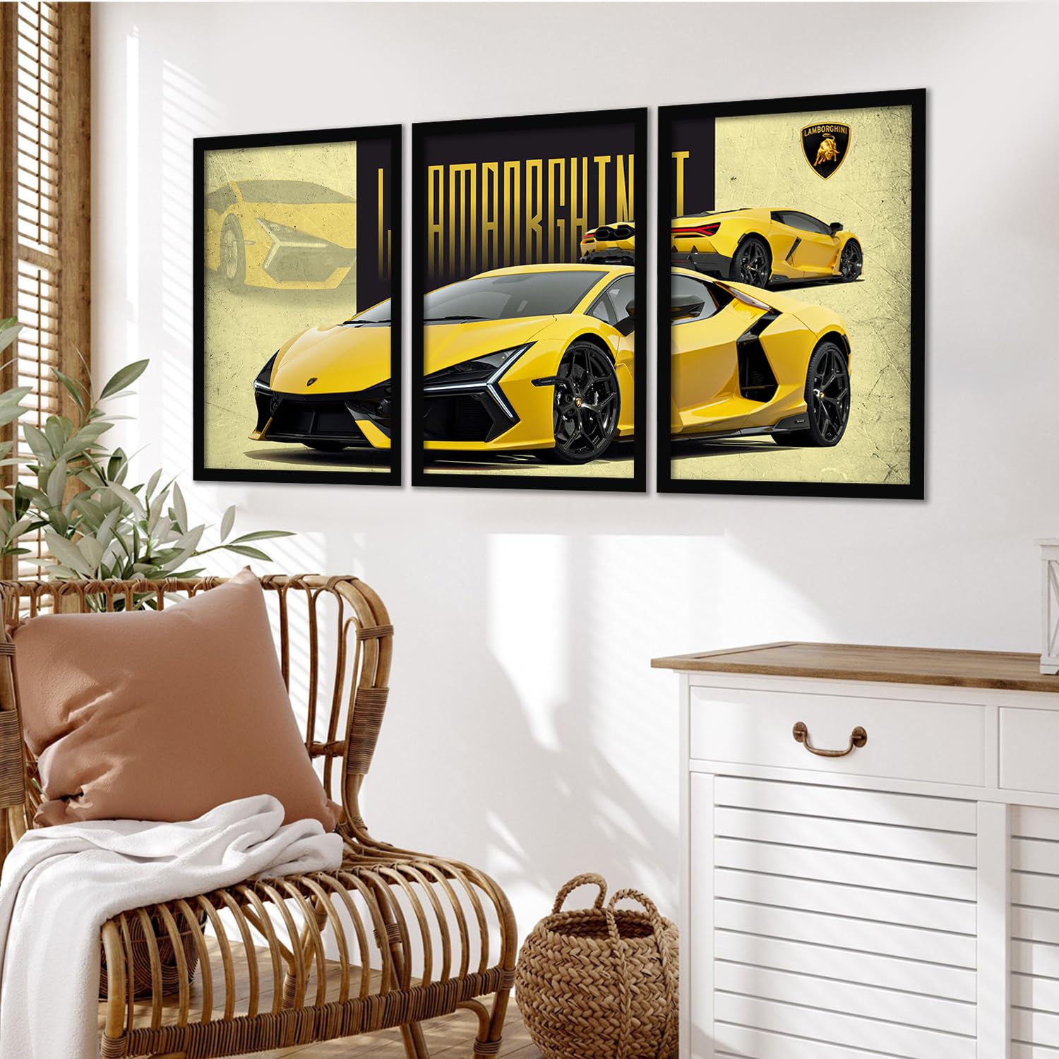 Big Lamborghini Cars Framed Posters