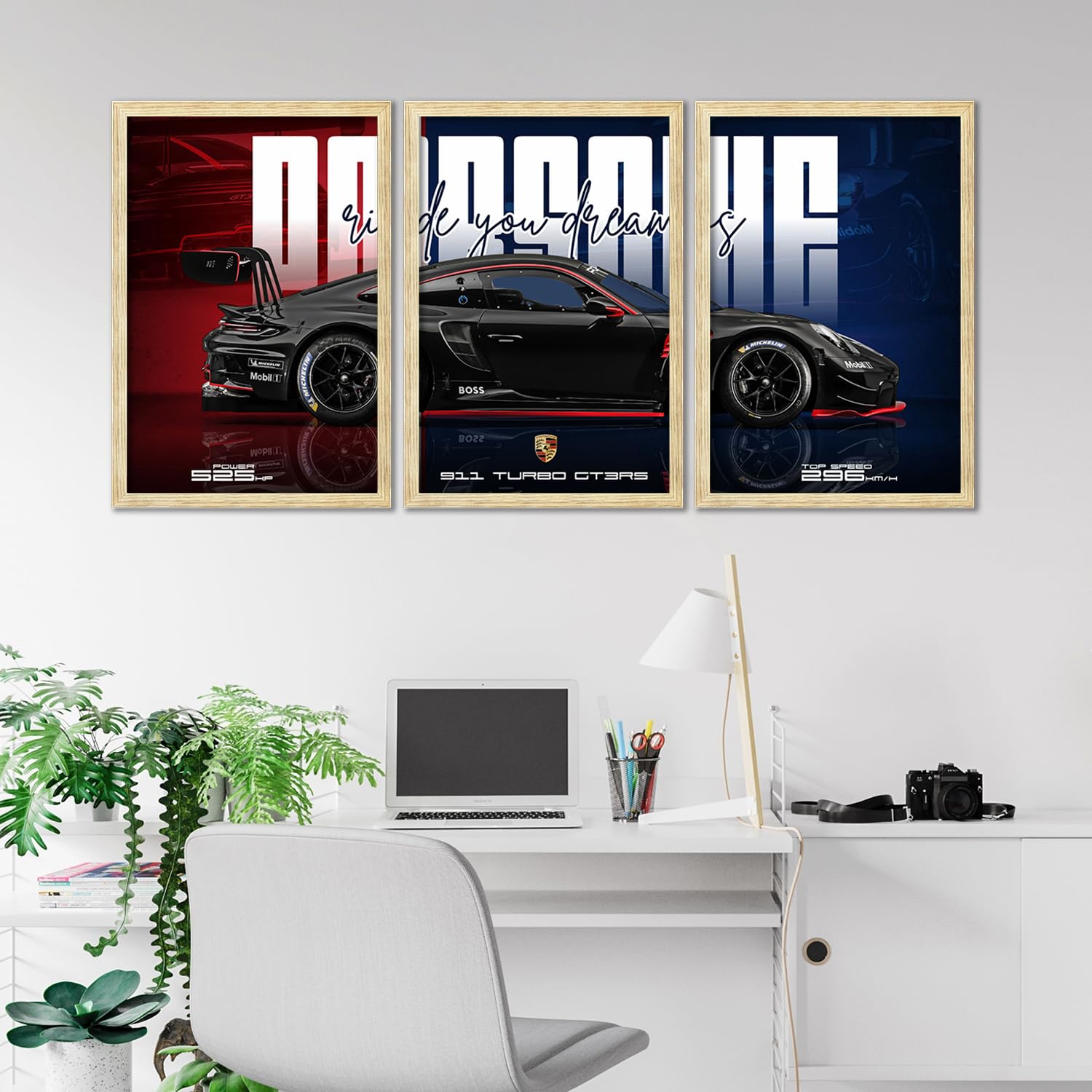 Big Porsche Cars Framed Posters