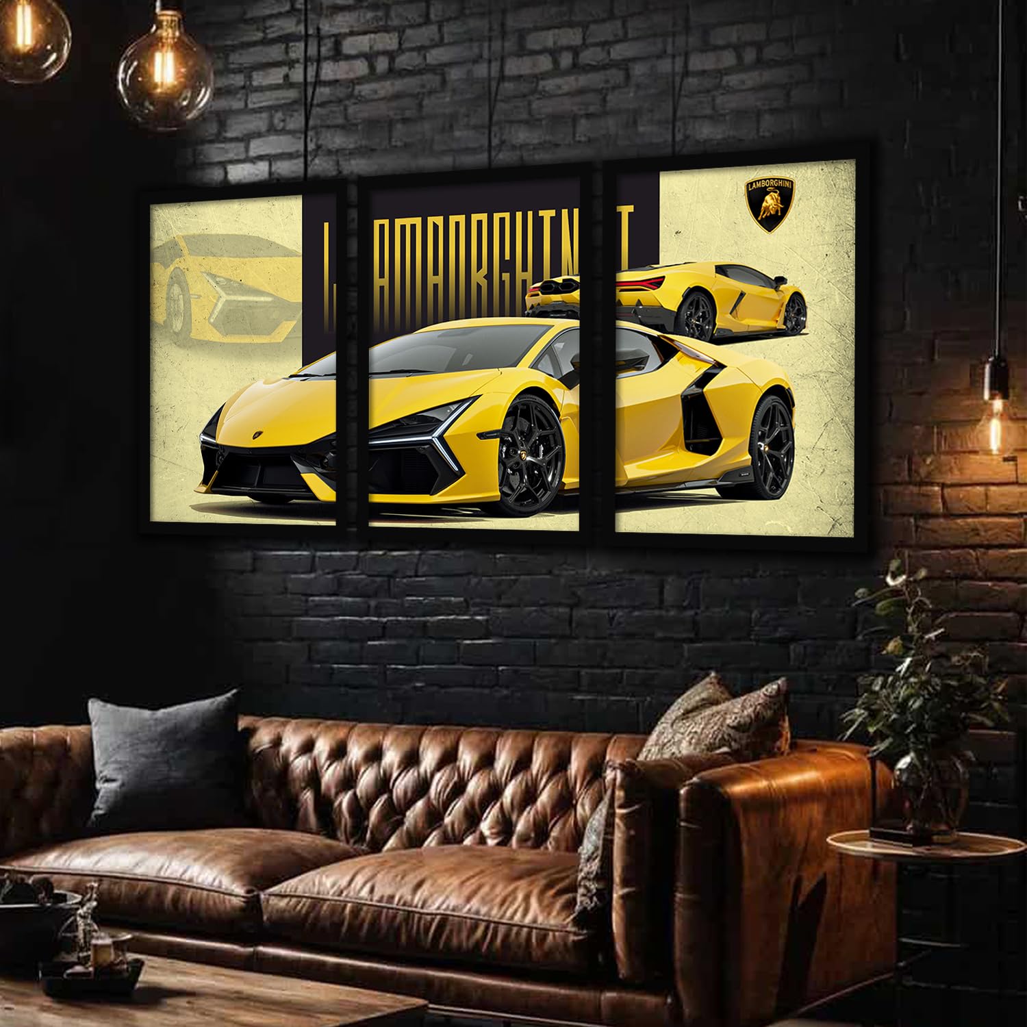 Big Lamborghini Cars Framed Posters