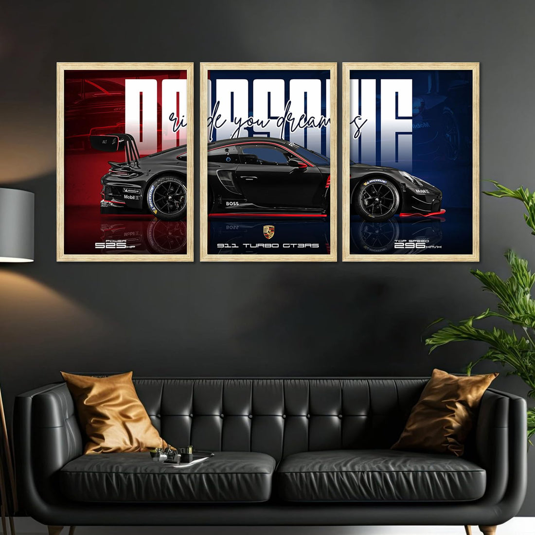 Big Porsche Cars Framed Posters