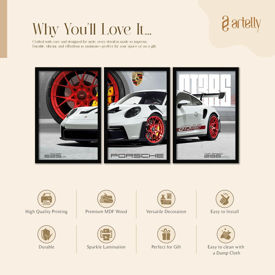 Big Porsche Cars Framed Posters