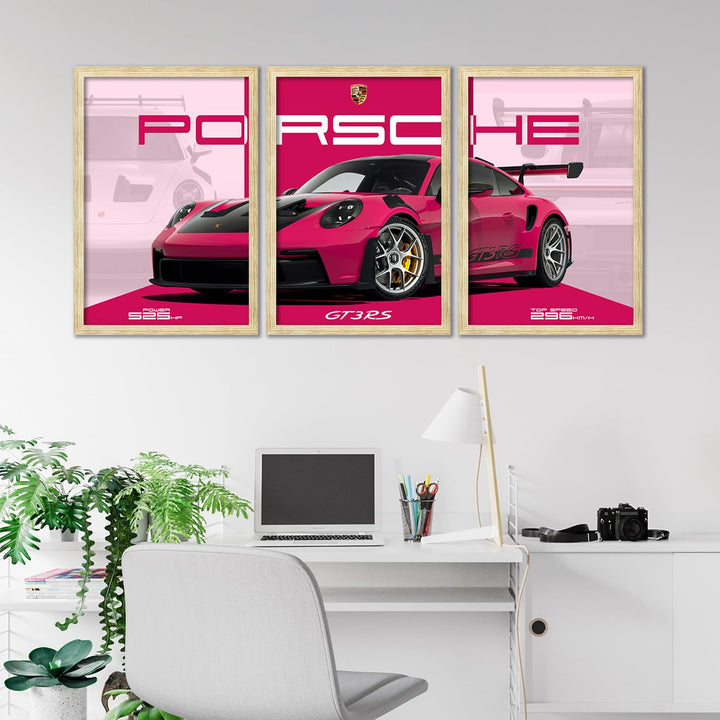 Big Porsche Cars Framed Posters